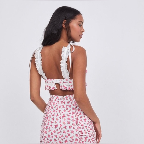 For Love & Lemons Baby Blooms Triangle Bralette - Picture 3 of 4